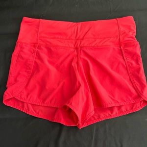 Lululemon shorts - excellent condition- size 4 - PINK color